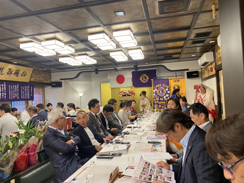 福岡桜ライオンズクラブ納涼例会に参加いたしました