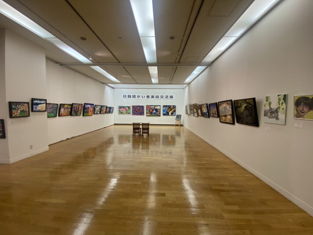 福岡ノーマライゼーションLC共催の日韓障がい者美術交流会に参加