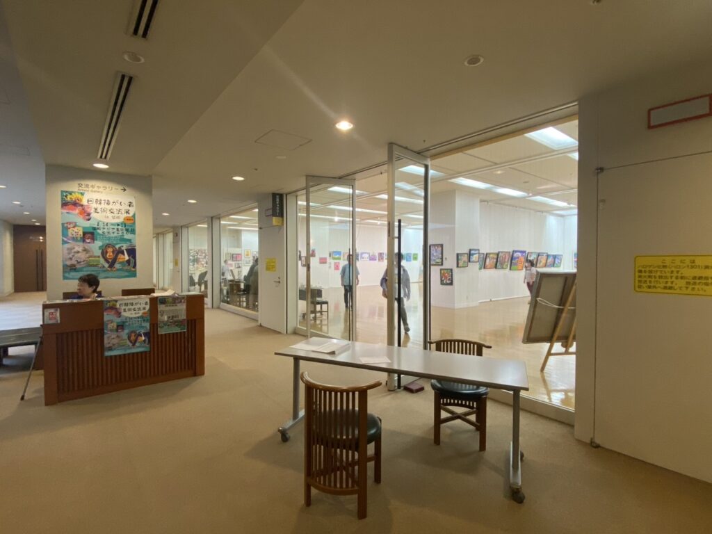 福岡ノーマライゼーションLC共催の日韓障がい者美術交流会に参加