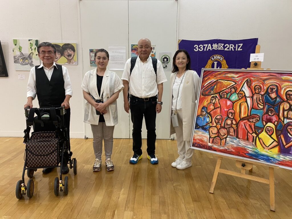 福岡ノーマライゼーションLC共催の日韓障がい者美術交流会に参加