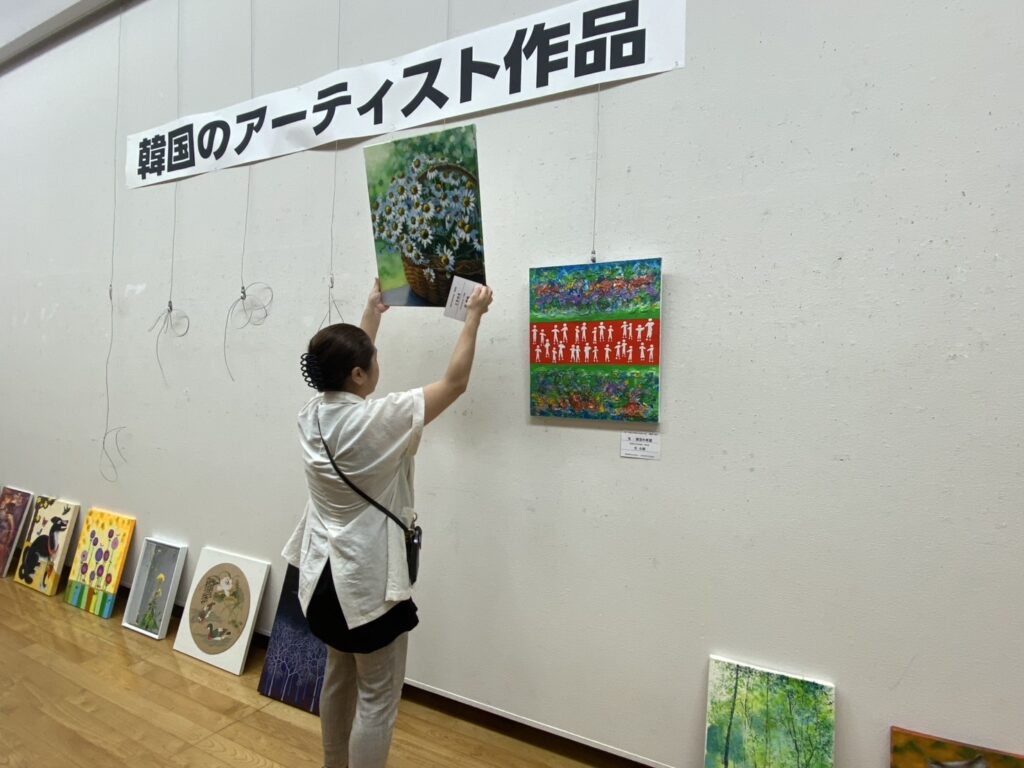 福岡ノーマライゼーションLC共催の日韓障がい者美術交流会に参加