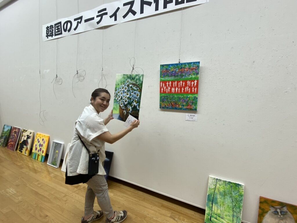 福岡ノーマライゼーションLC共催の日韓障がい者美術交流会に参加