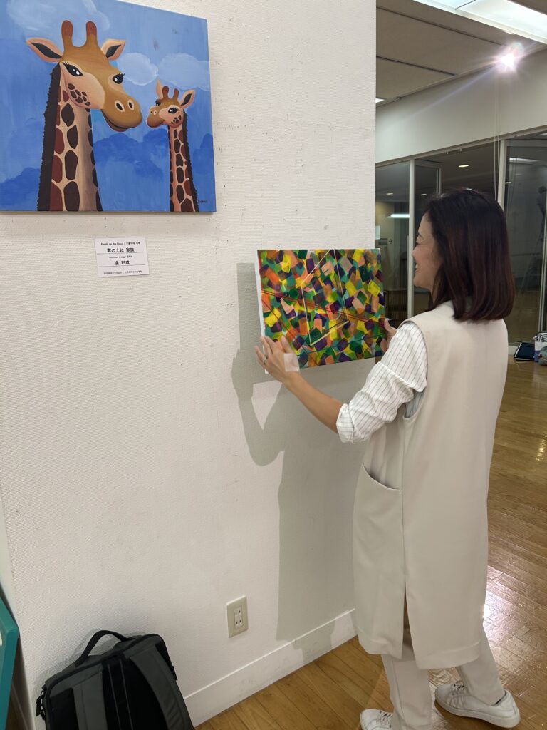 福岡ノーマライゼーションLC共催の日韓障がい者美術交流会に参加