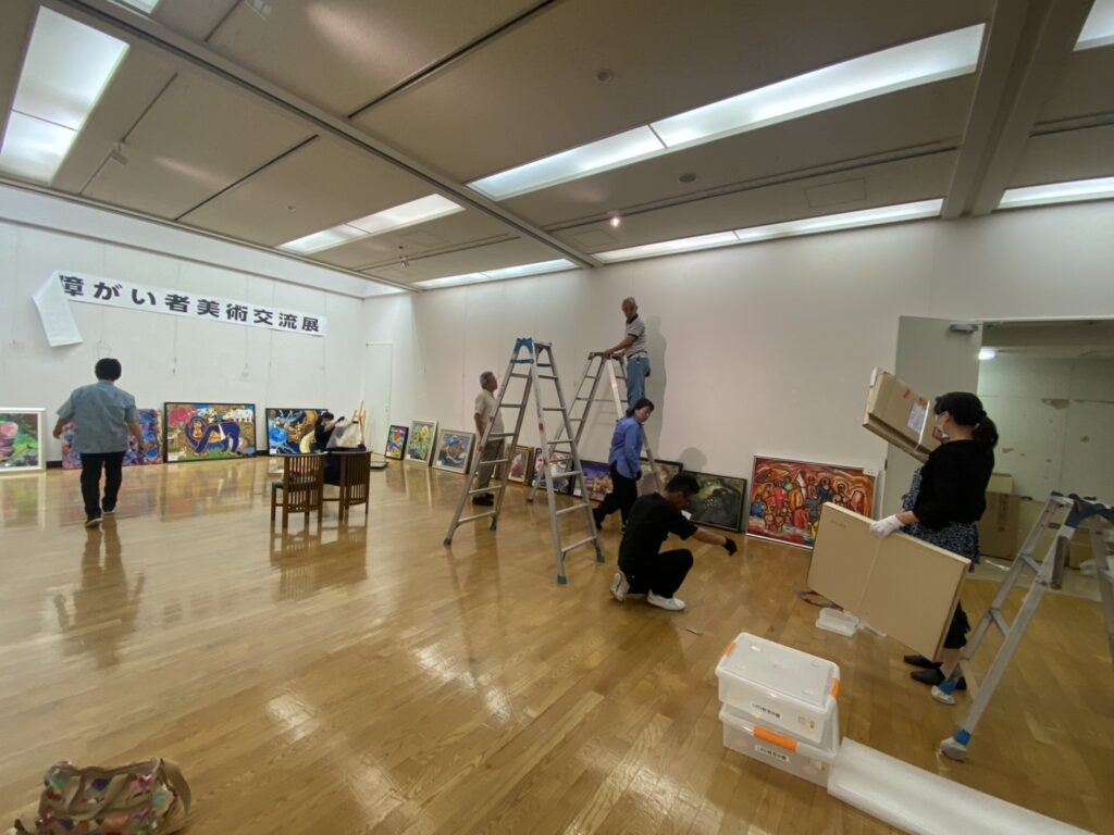 福岡ノーマライゼーションLC共催の日韓障がい者美術交流会に参加