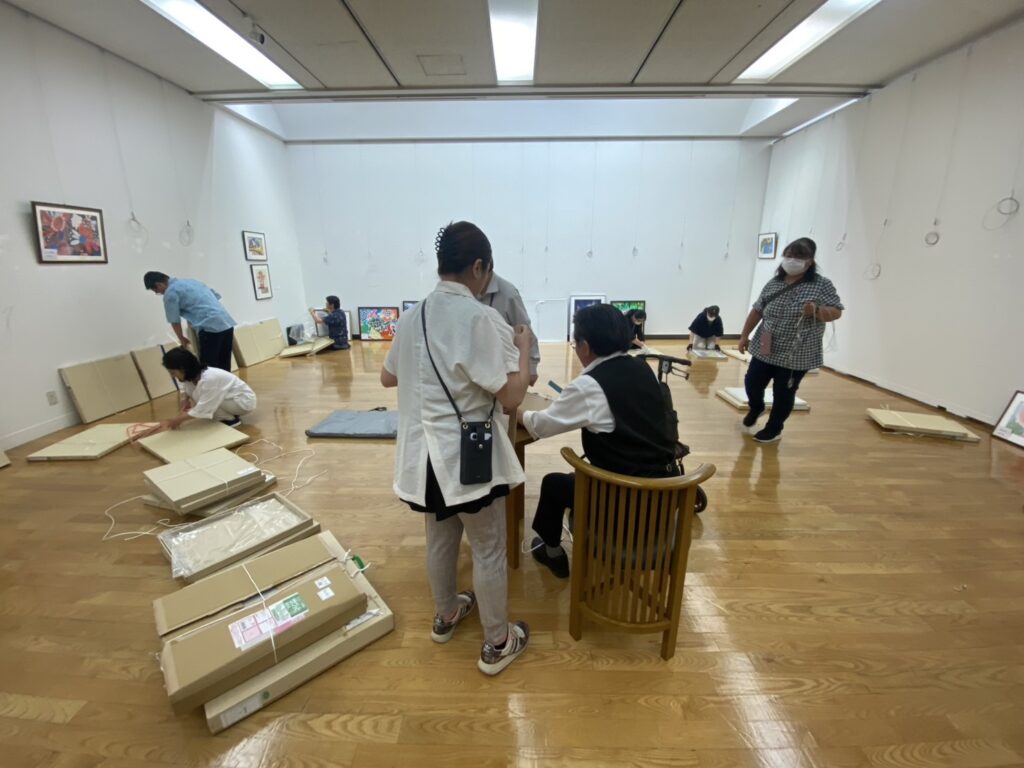 福岡ノーマライゼーションLC共催の日韓障がい者美術交流会に参加